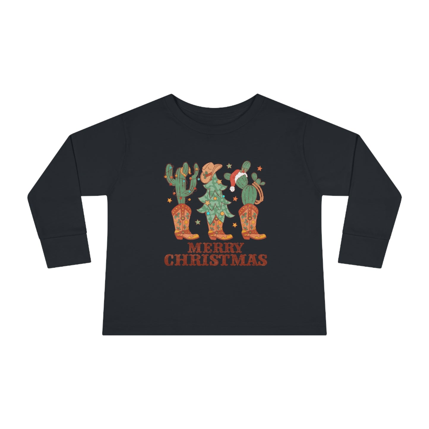 Western Christmas Long Sleeve Tee