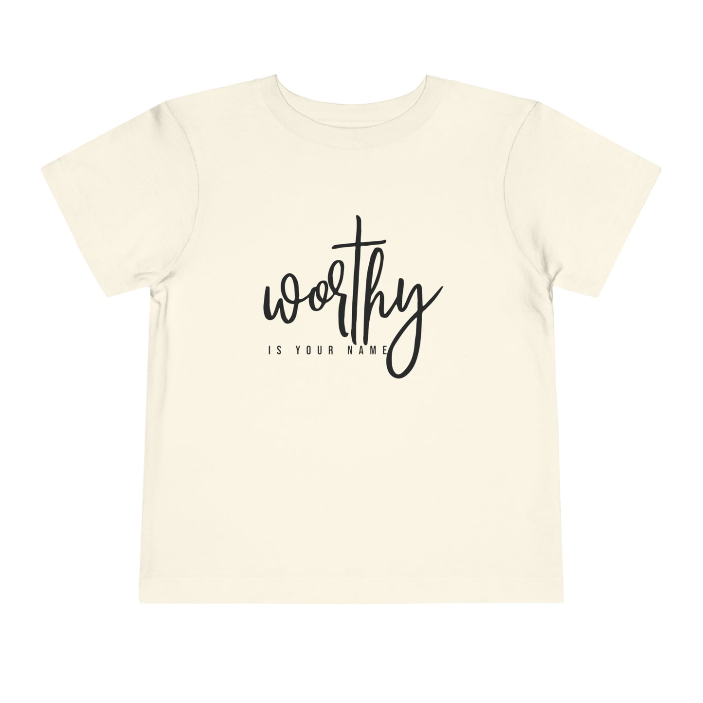 Worthy Is Your Name Toddler Short Sleeve Tee