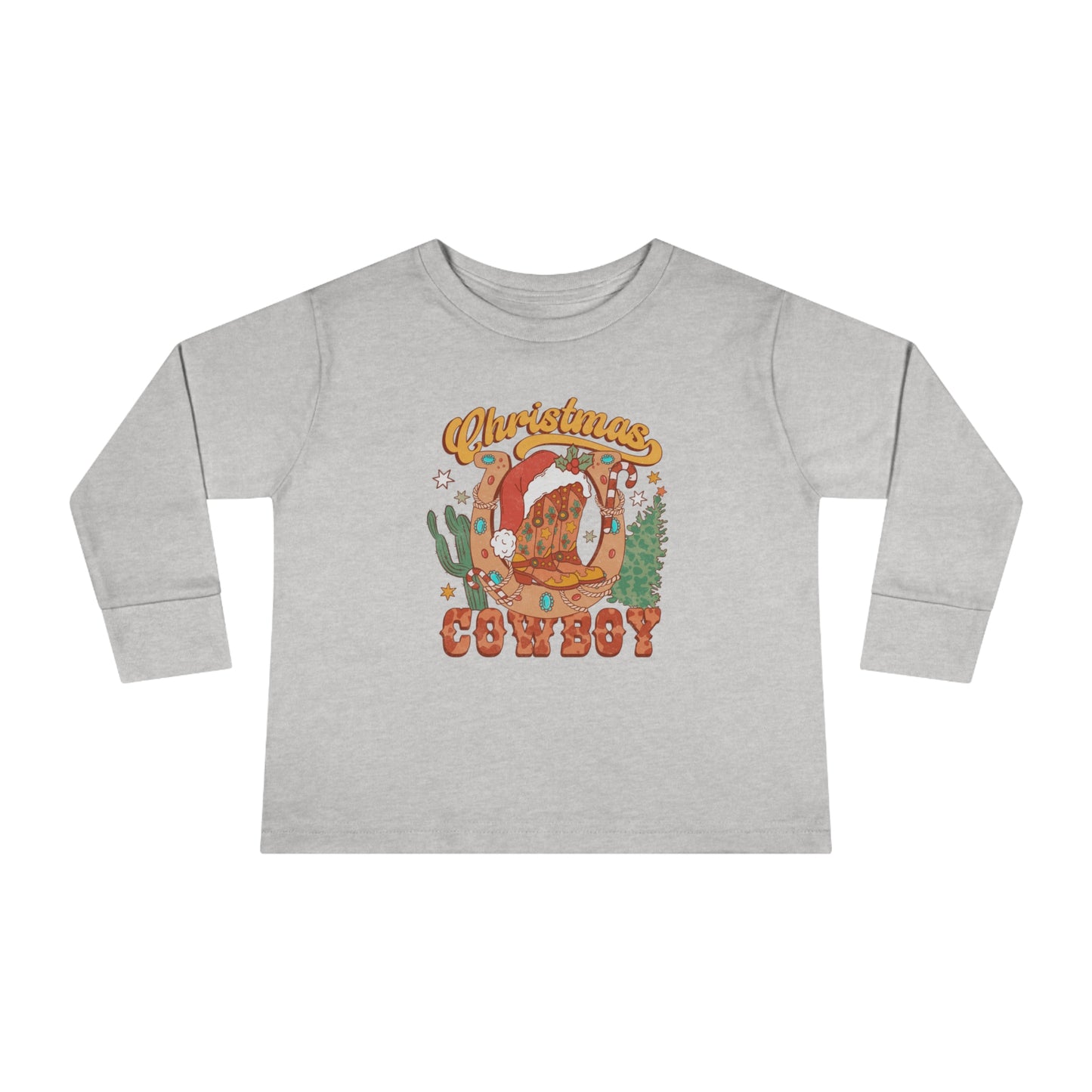 Christmas Cowboy Long Sleeve Tee