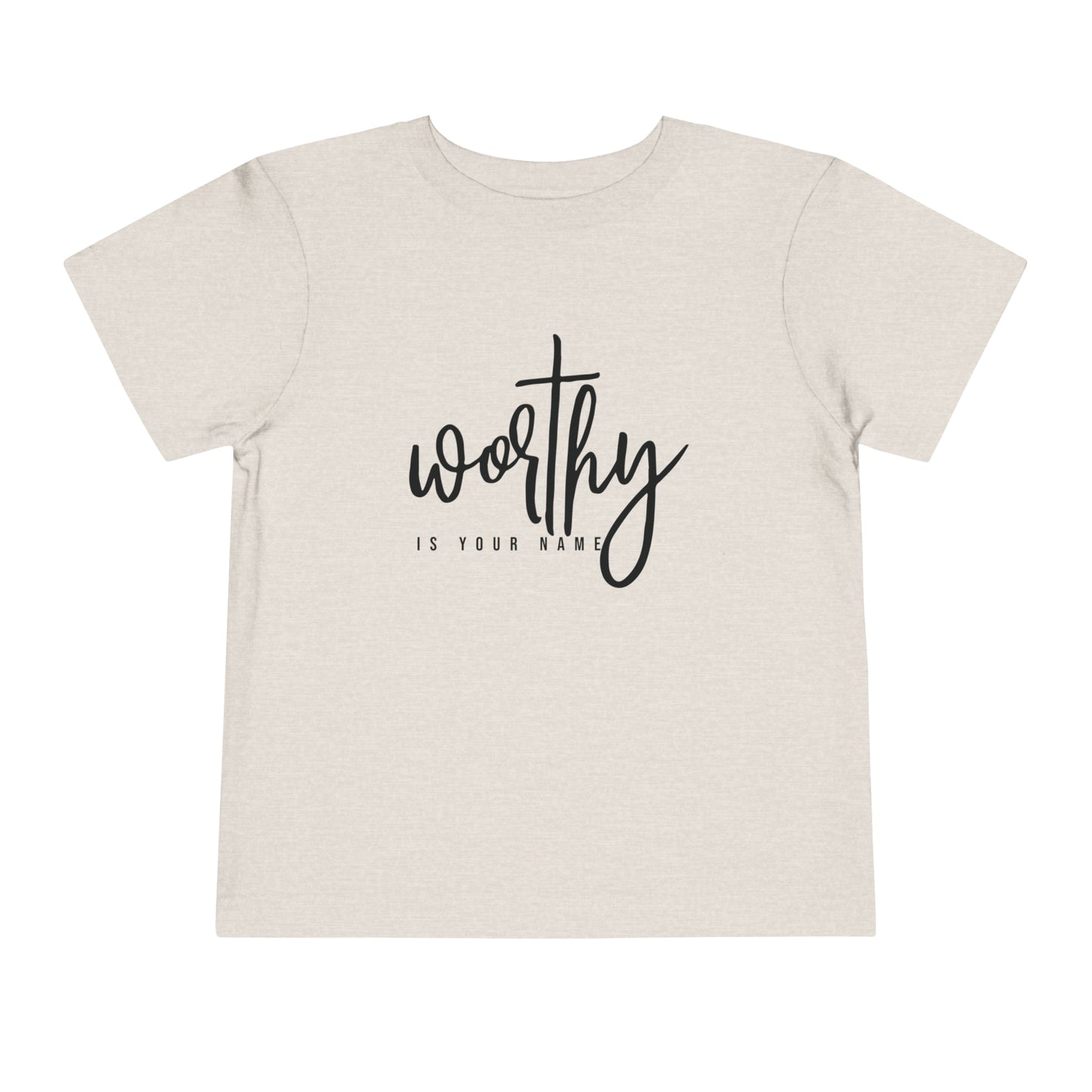 Worthy Is Your Name Toddler Short Sleeve Tee