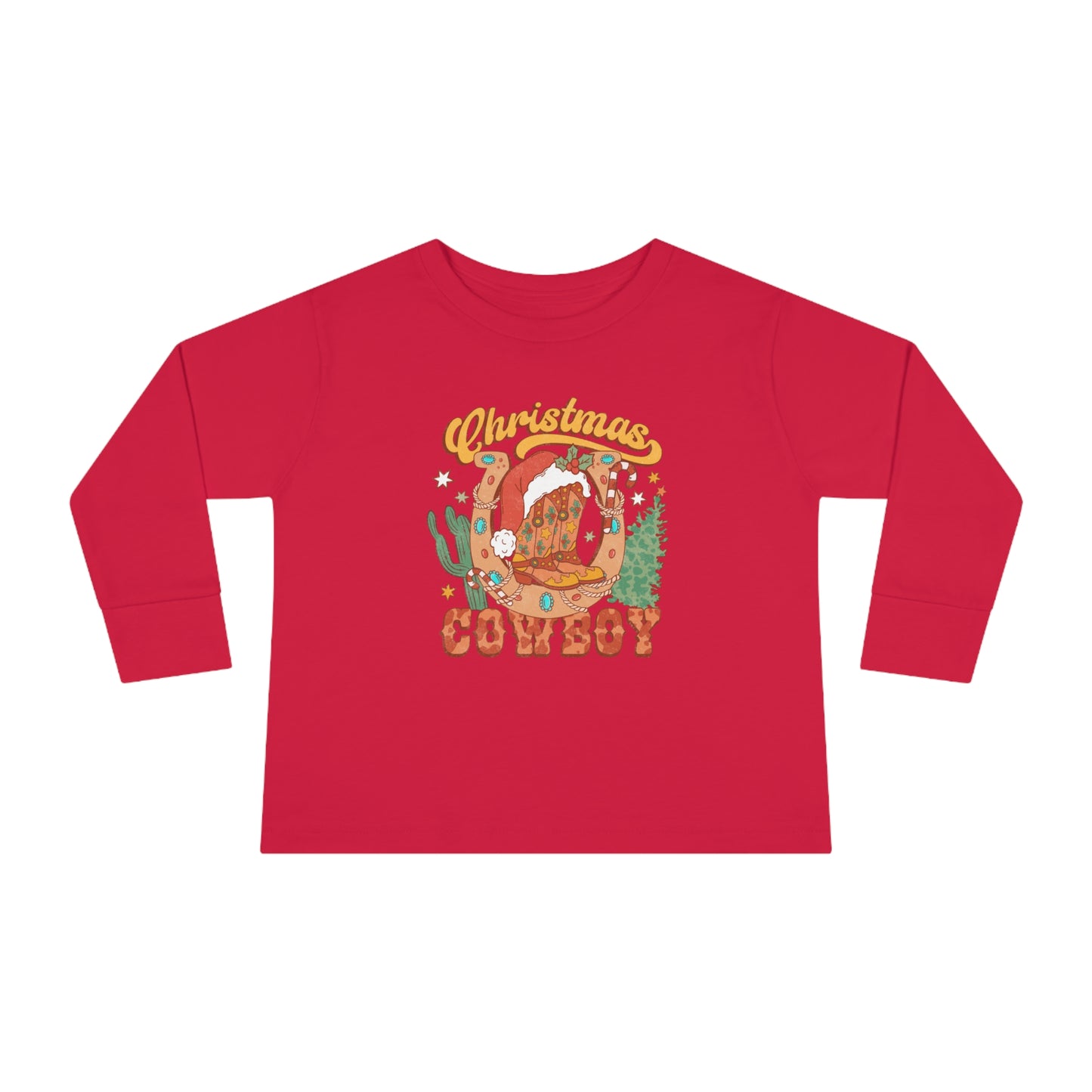 Christmas Cowboy Long Sleeve Tee
