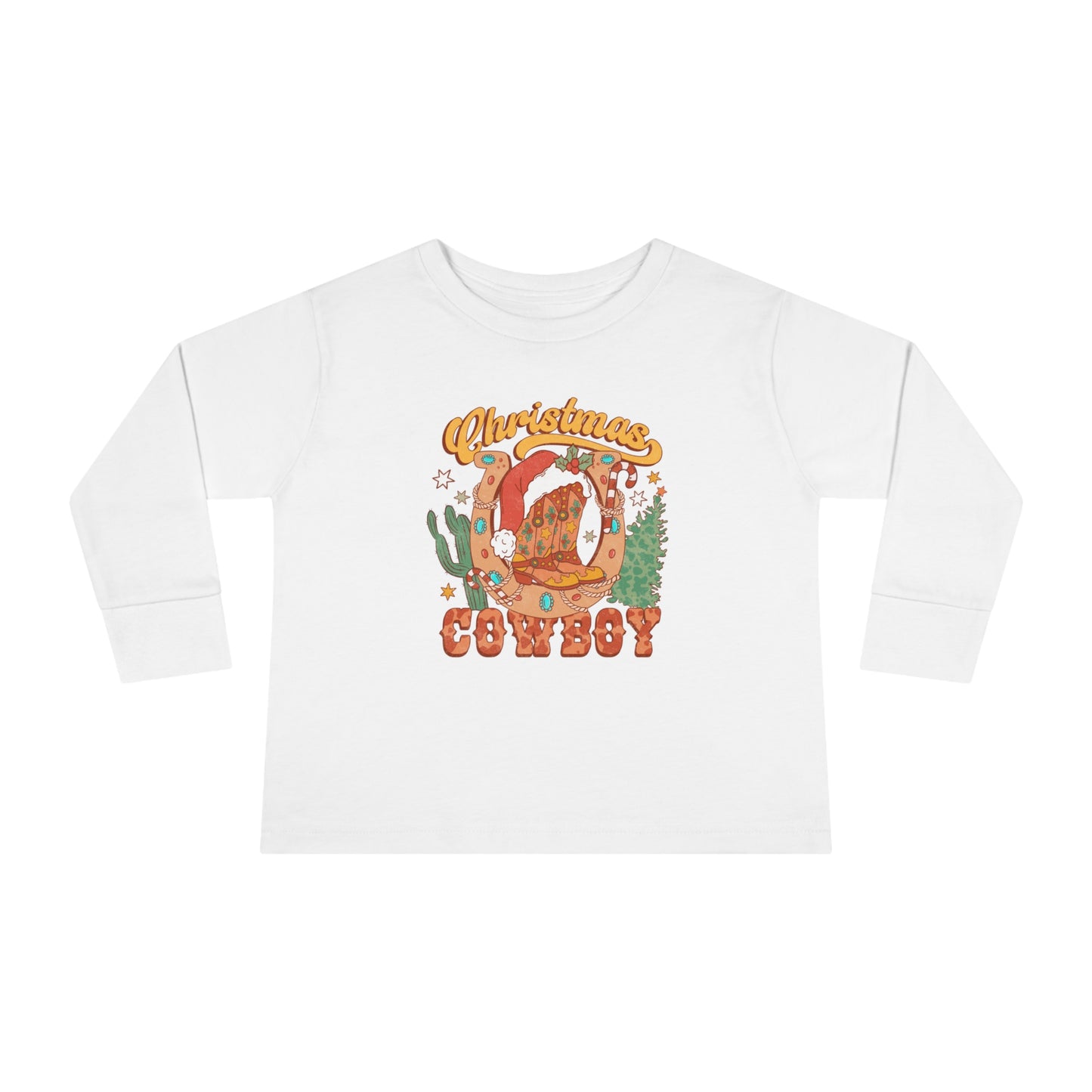 Christmas Cowboy Long Sleeve Tee