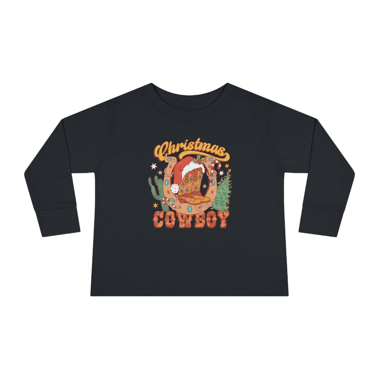 Christmas Cowboy Long Sleeve Tee