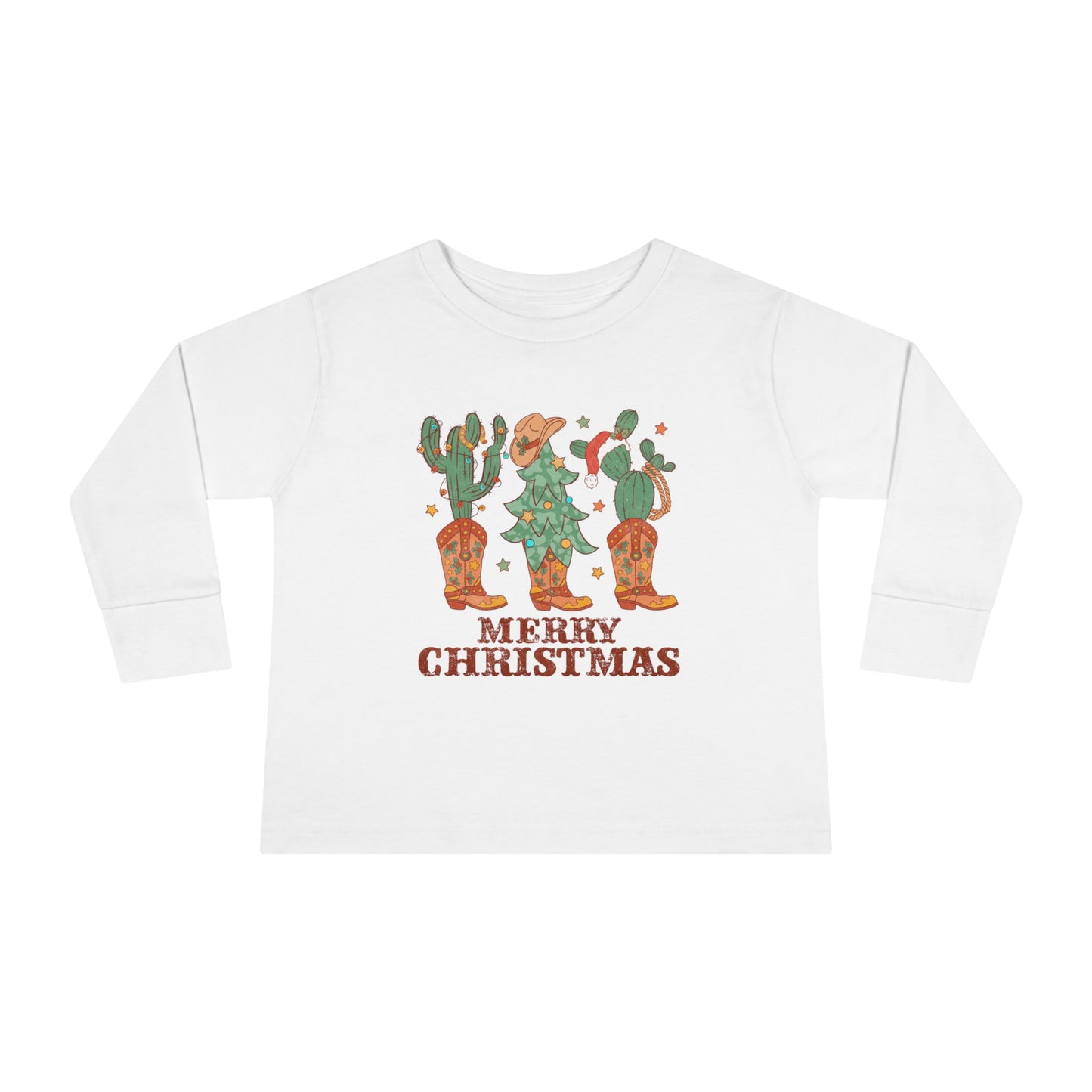 Western Christmas Long Sleeve Tee