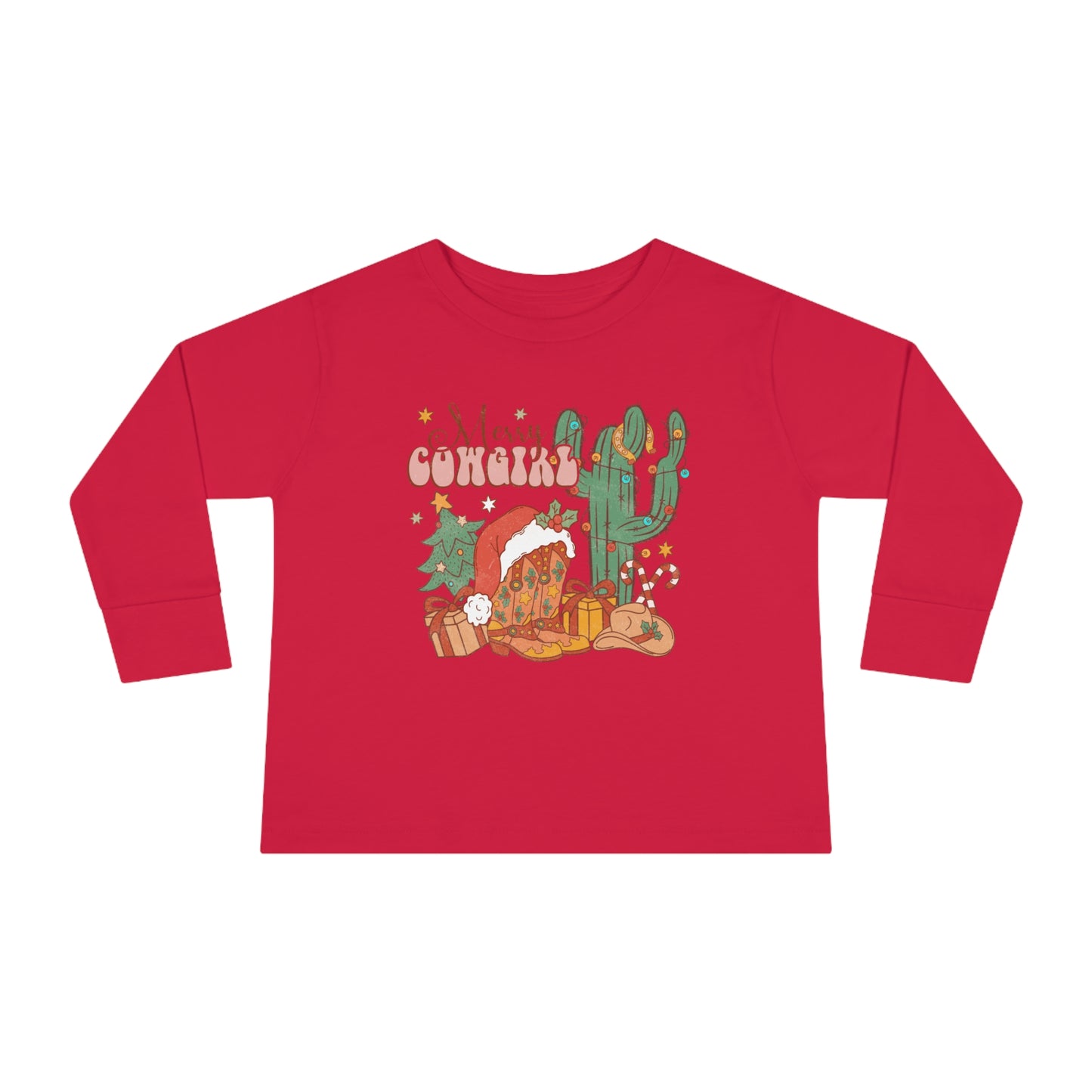 Merry Cowgirl Long Sleeve Tee