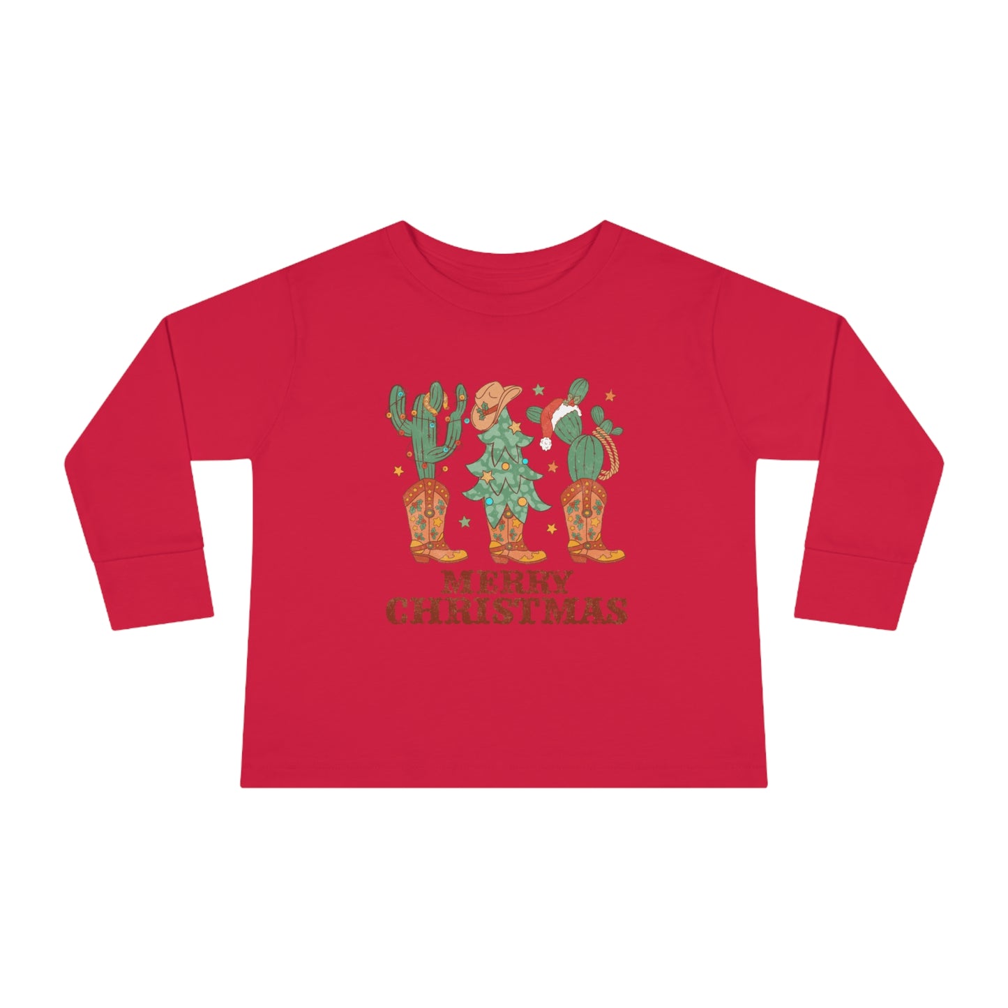 Western Christmas Long Sleeve Tee