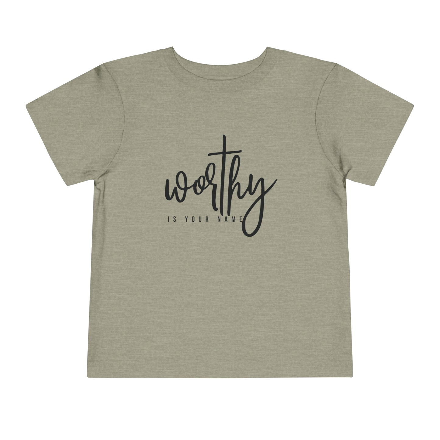 Worthy Is Your Name Toddler Short Sleeve Tee