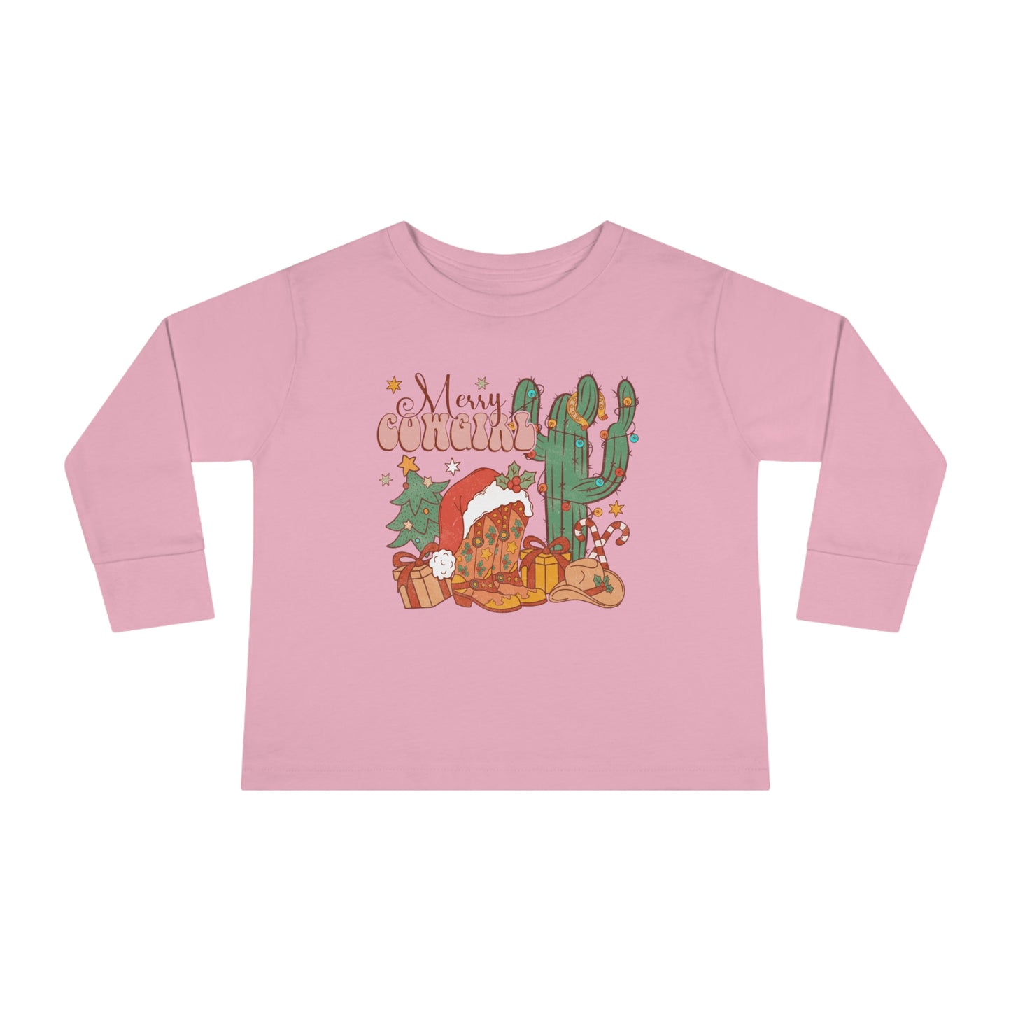 Merry Cowgirl Long Sleeve Tee