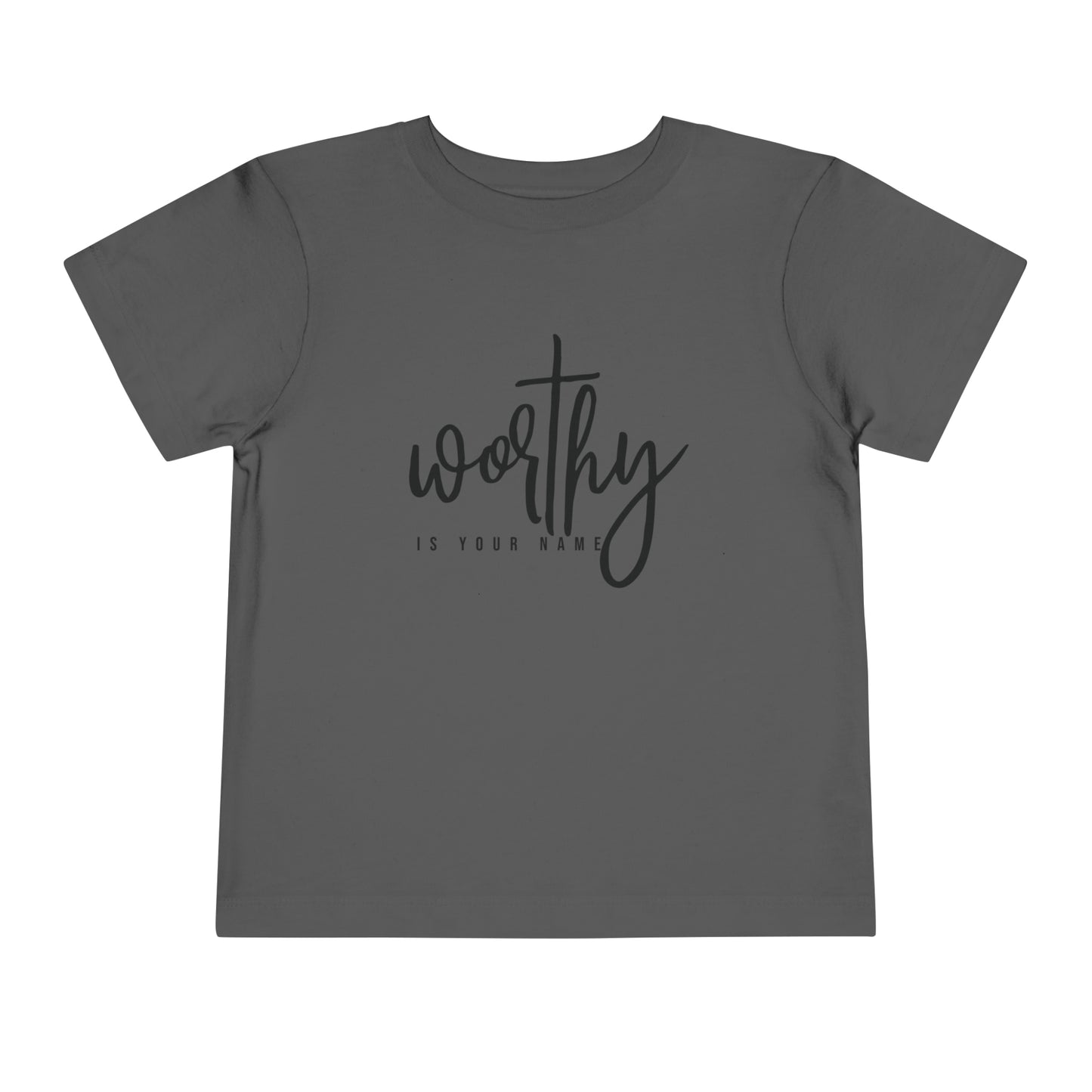 Worthy Is Your Name Toddler Short Sleeve Tee