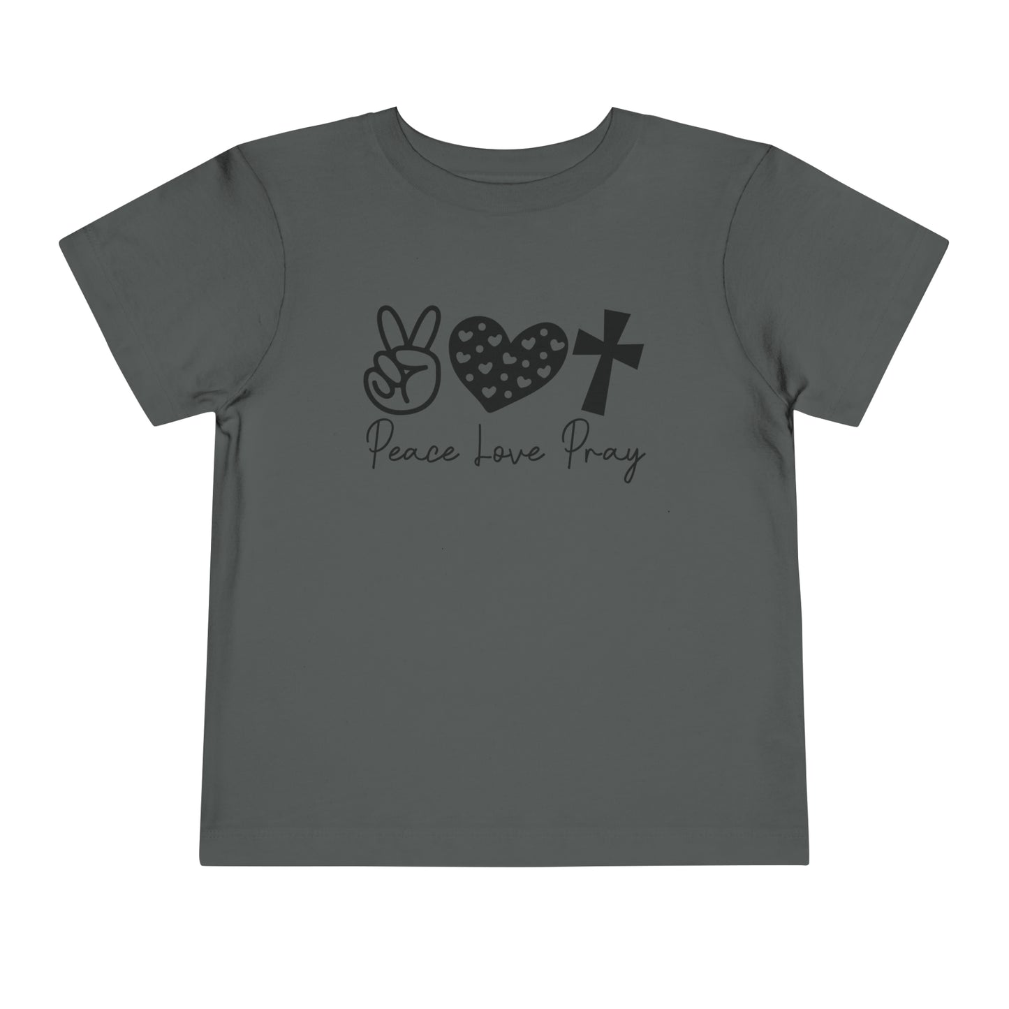 Peace Love Pray Toddler Short Sleeve Tee