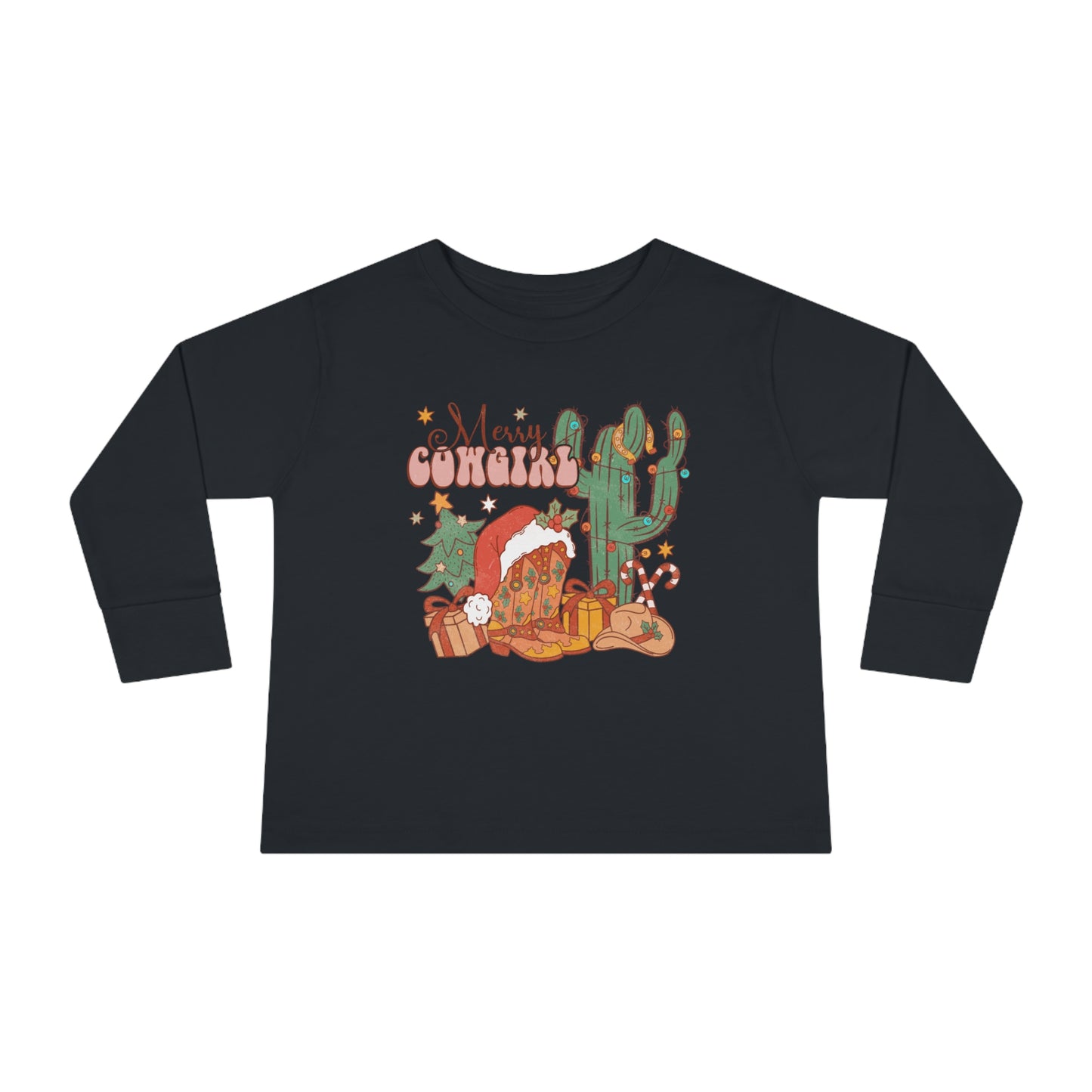 Merry Cowgirl Long Sleeve Tee