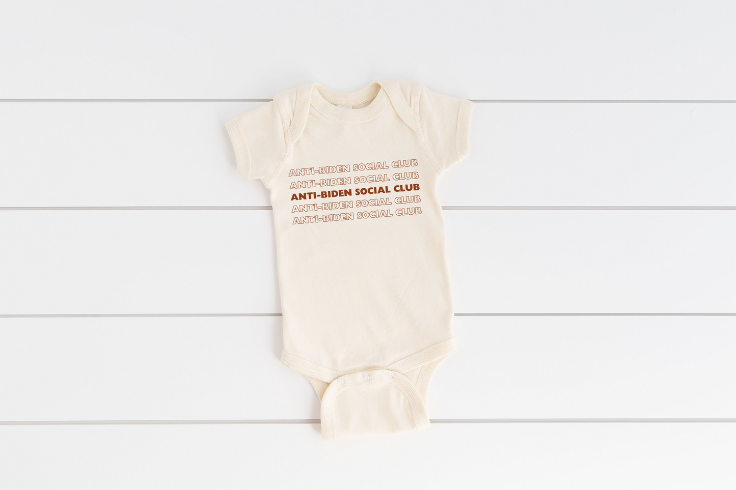 Anti-Biden Social Club Baby Rib Bodysuit