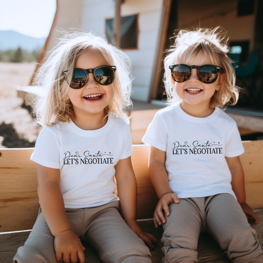 Dear Santa: Let's Negotiate Short Sleeve Tee