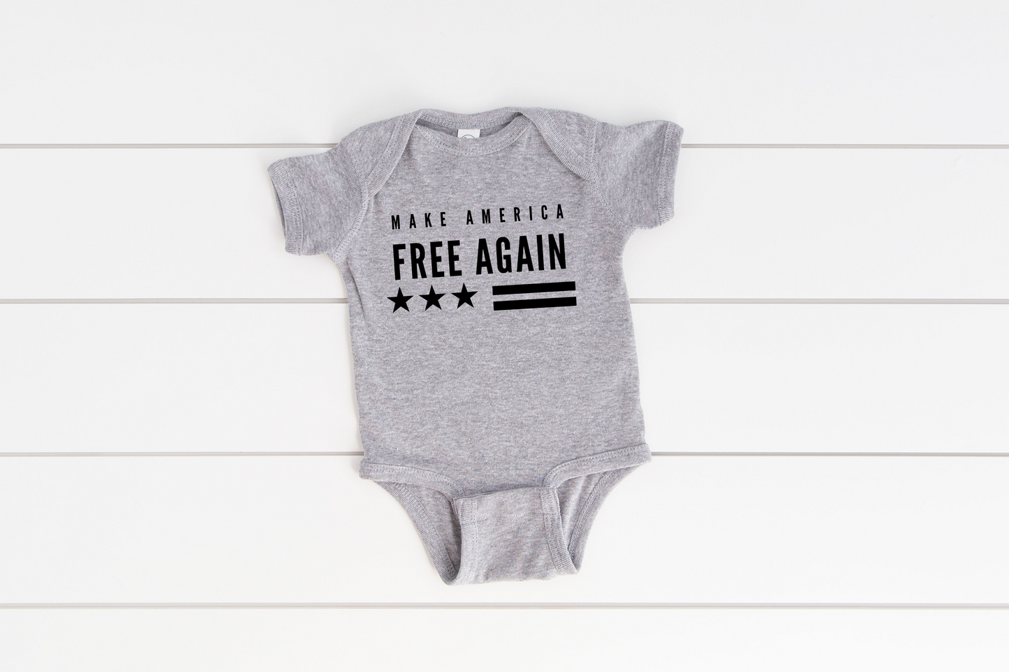 Make America Free Again Infant Rib Bodysuit