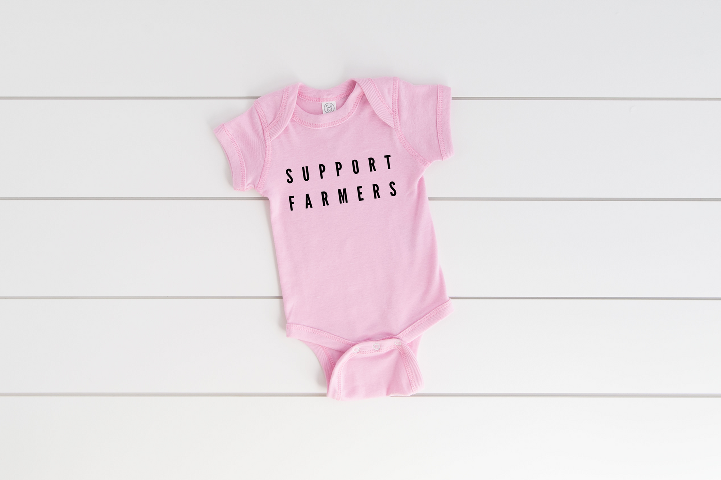 Support Farmers Infant Rib Bodysuit