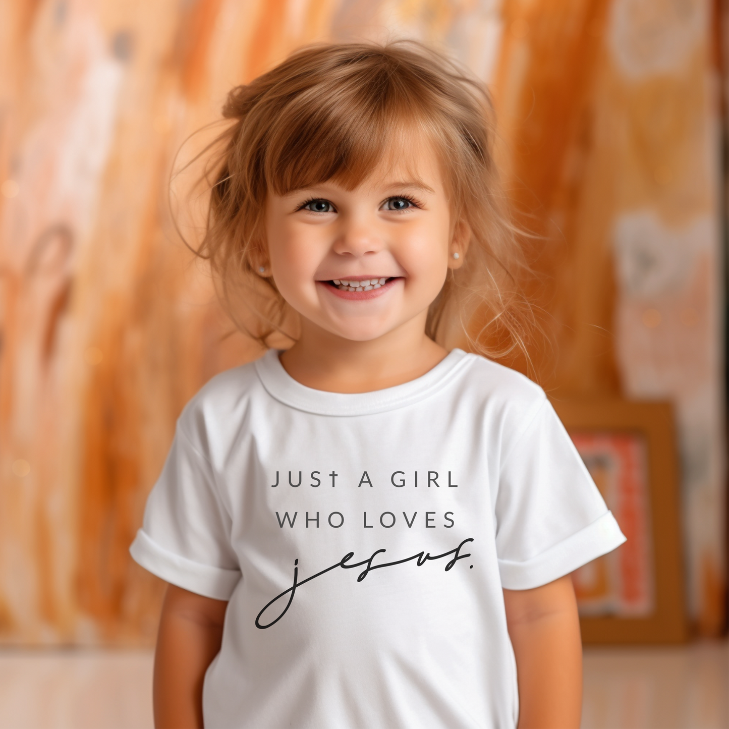 Just A Girl Who Loves Jesus Short Sleeve Tee