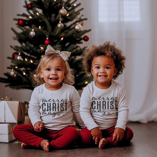 Merry CHRISTmas Long Sleeve Tee
