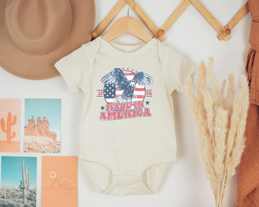 Made In America Infant Baby Rib Bodysuit