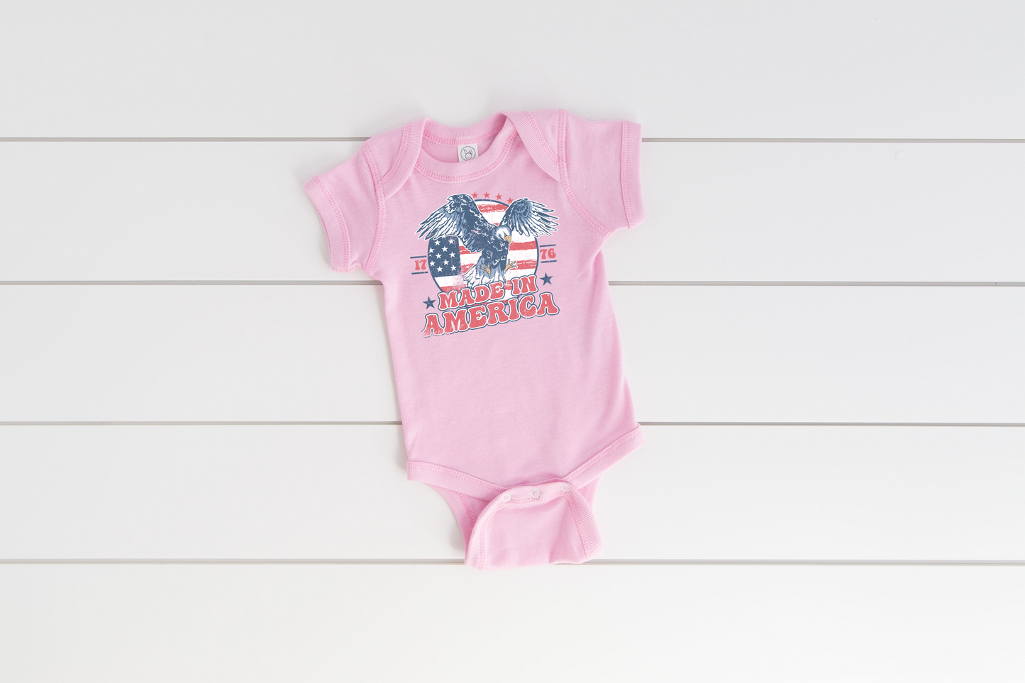 Made In America Infant Baby Rib Bodysuit