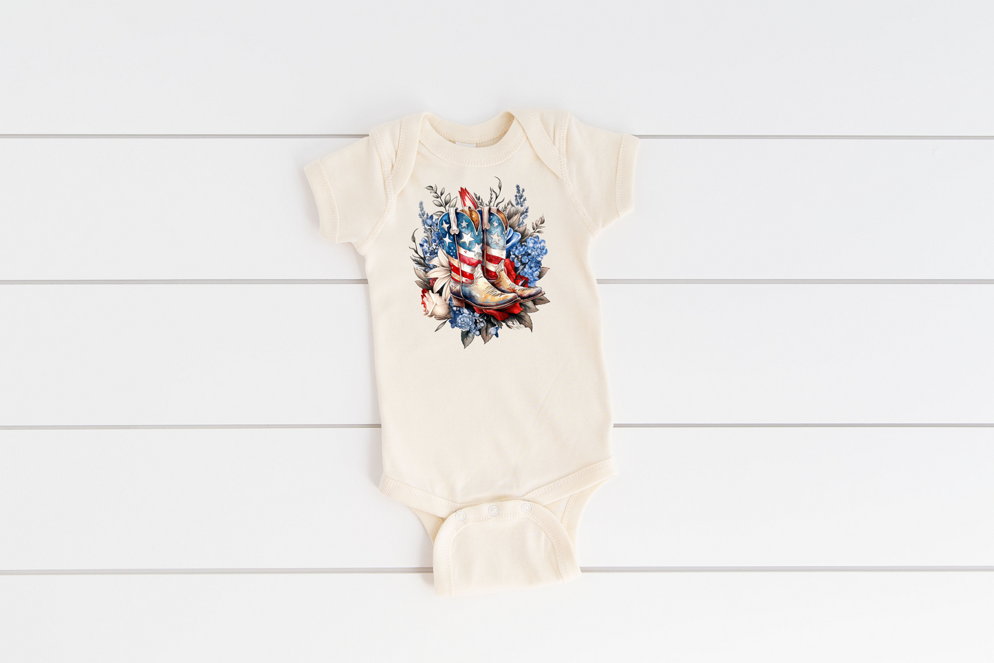 American Girl Boots Baby Rib Bodysuit