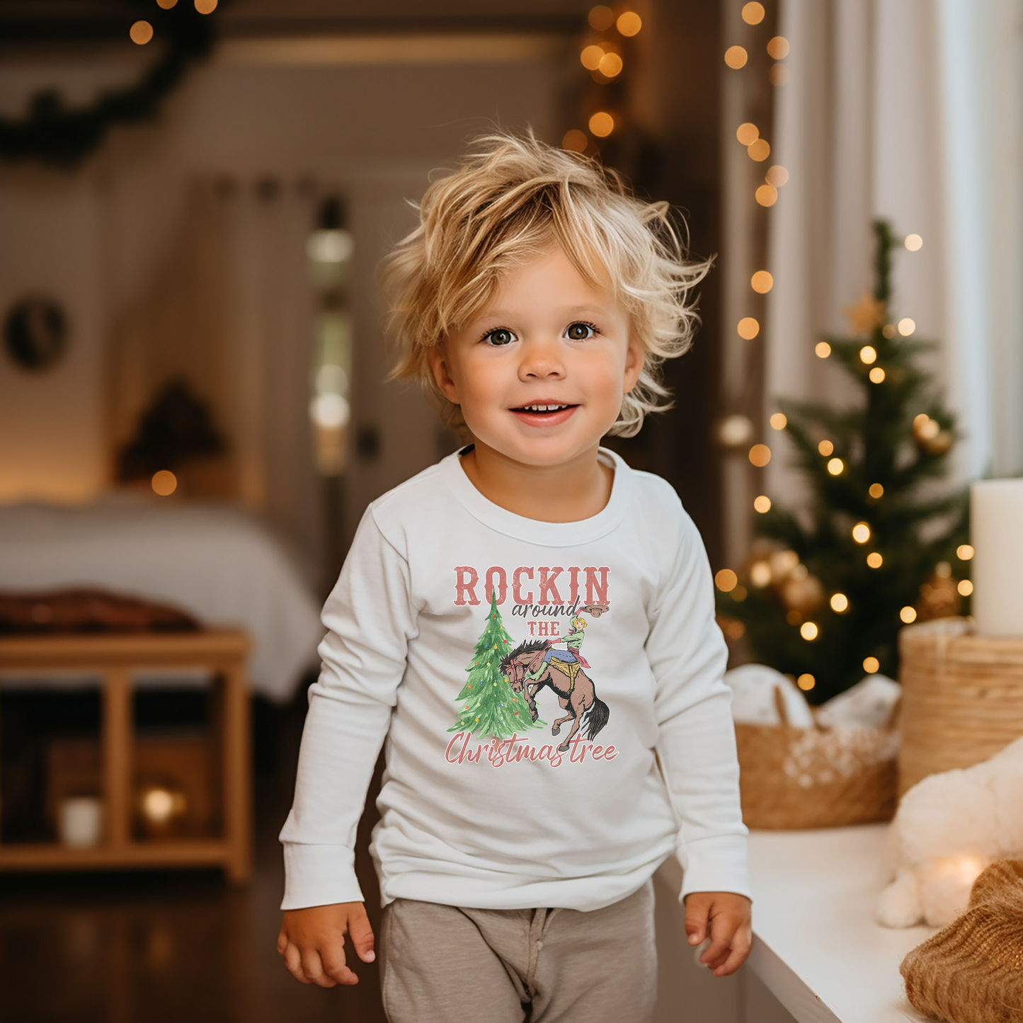 Rockin' Around The Christmas Tree Long Sleeve Tee