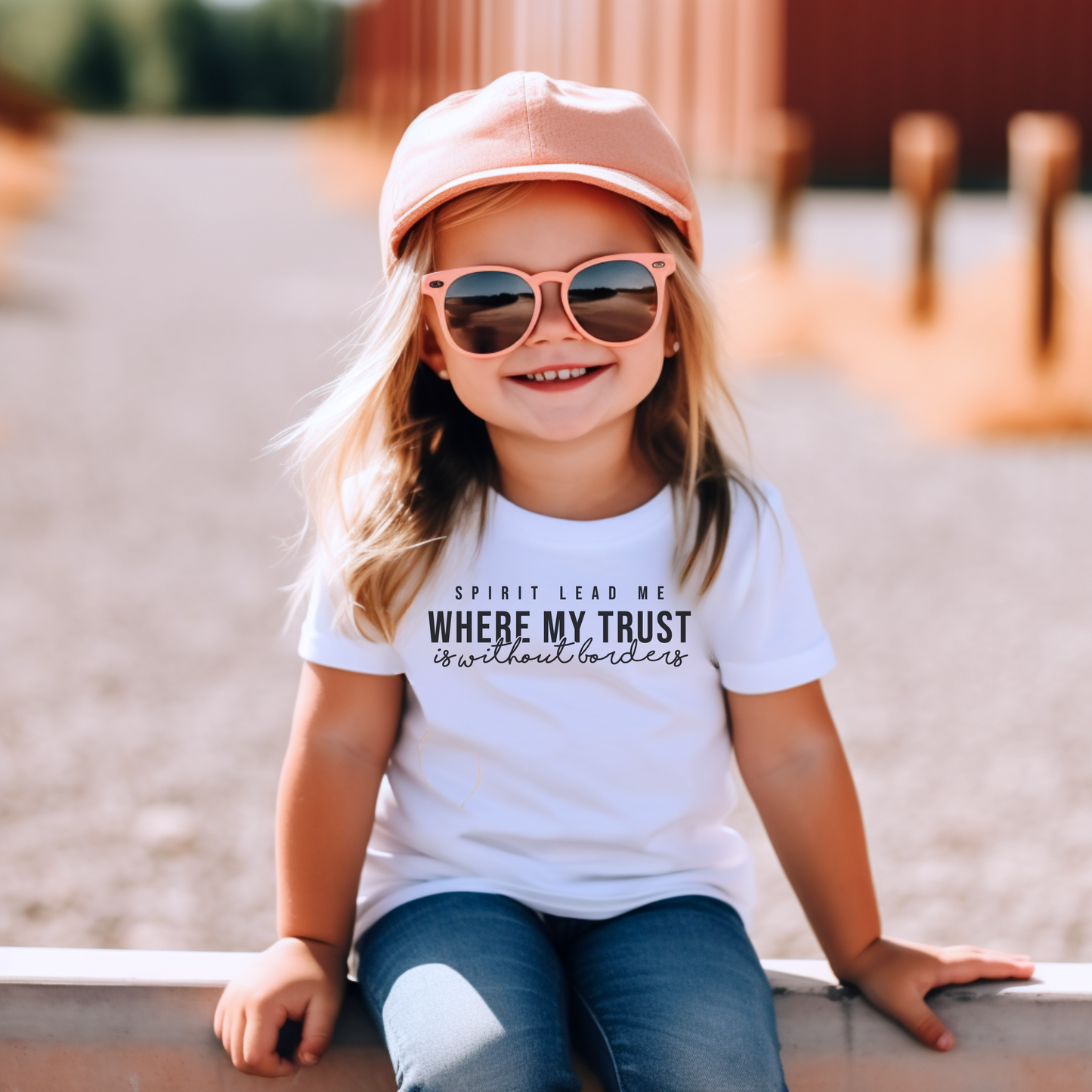 Spirit Lead me Where My Trust Is Without Borders Toddler Short Sleeve Tee